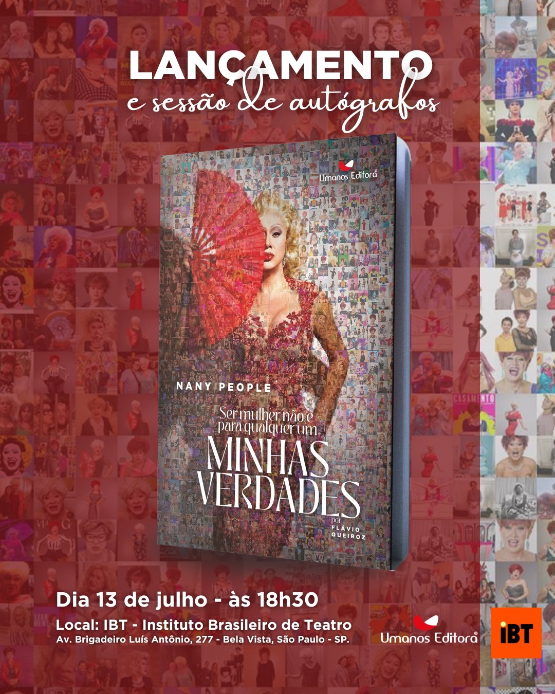 Nany People lança nova edição da biografia em São Paulo
