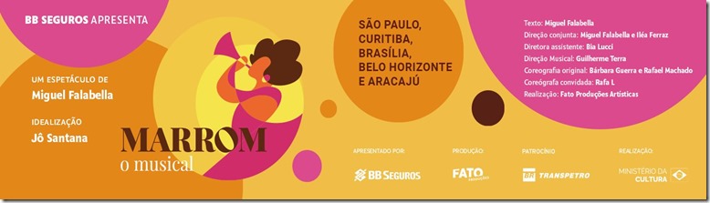 Marrom, O Musical estreia em breve no Teatro Claro Mais SP