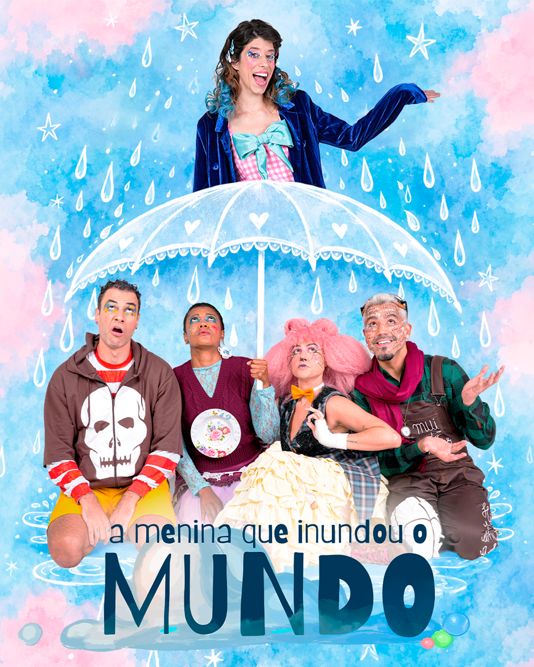 Musical infantil 'A menina que inundou o mundo' estreia no Teatro Sérgio Cardoso