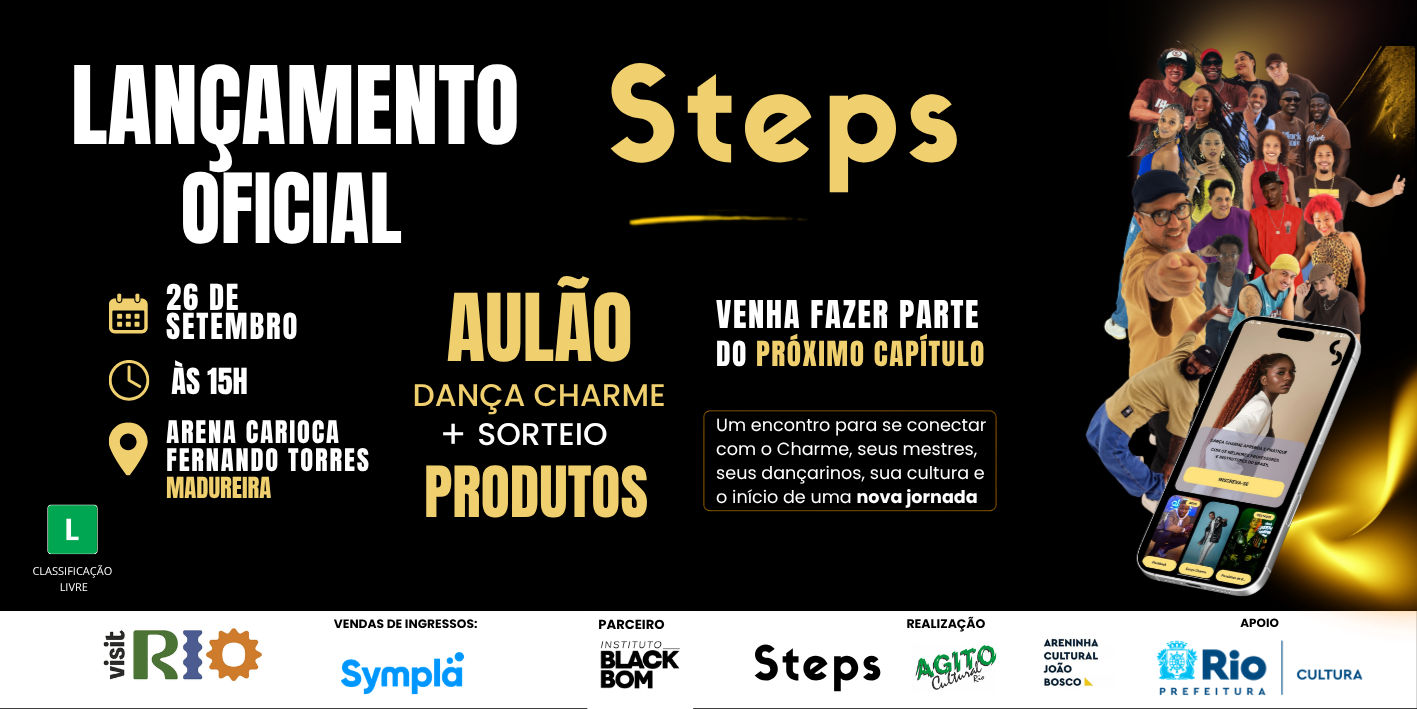 Plataforma STEPS valoriza profissionais da Dança Charme e será lançada com evento gratuito em Madureira