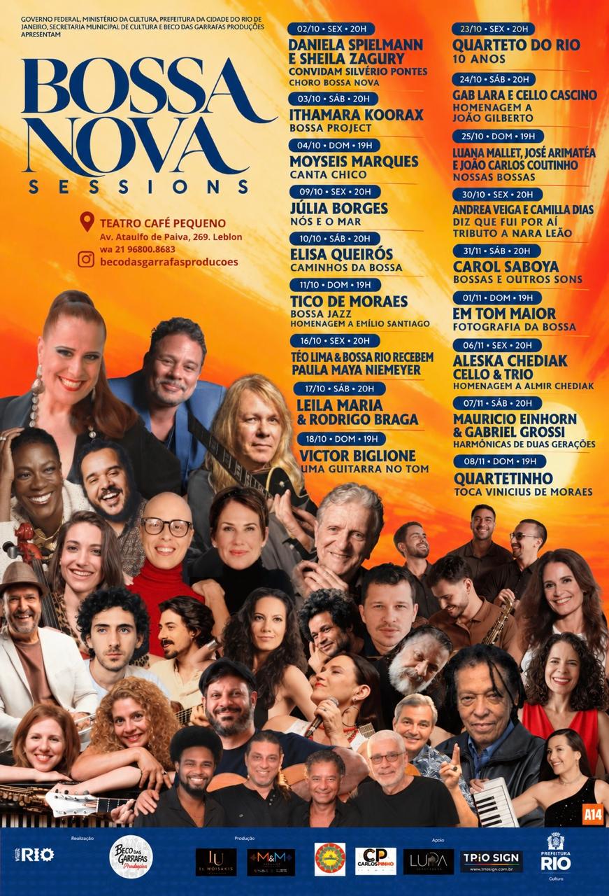 Festival Bossa Nova Sessions ocupa o Teatro Café Pequeno com 18 shows e nomes de diferentes gerações